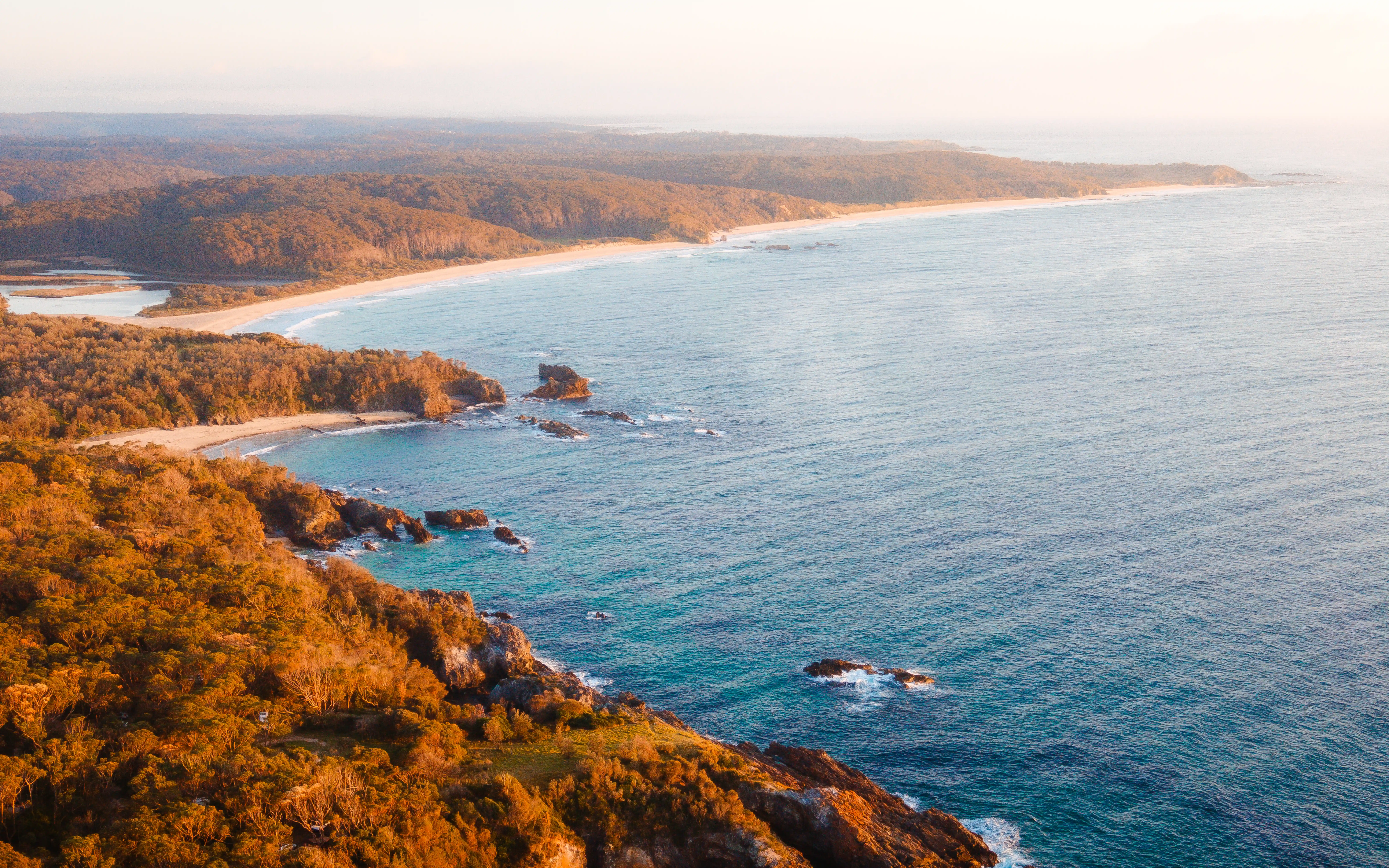 Rugged coastline near Narooma on the New South Wales south coast